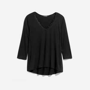 Papermoon Tallia Lace Neckline Knit Top